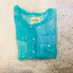 Free people Crinkle Blouse